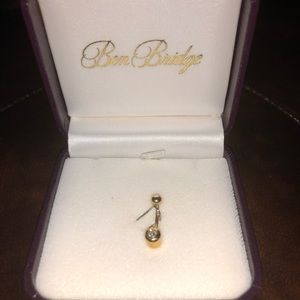 Genuine Diamond Belly Button Ring